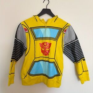 Yellow Transformers Zip-Up Hoodie